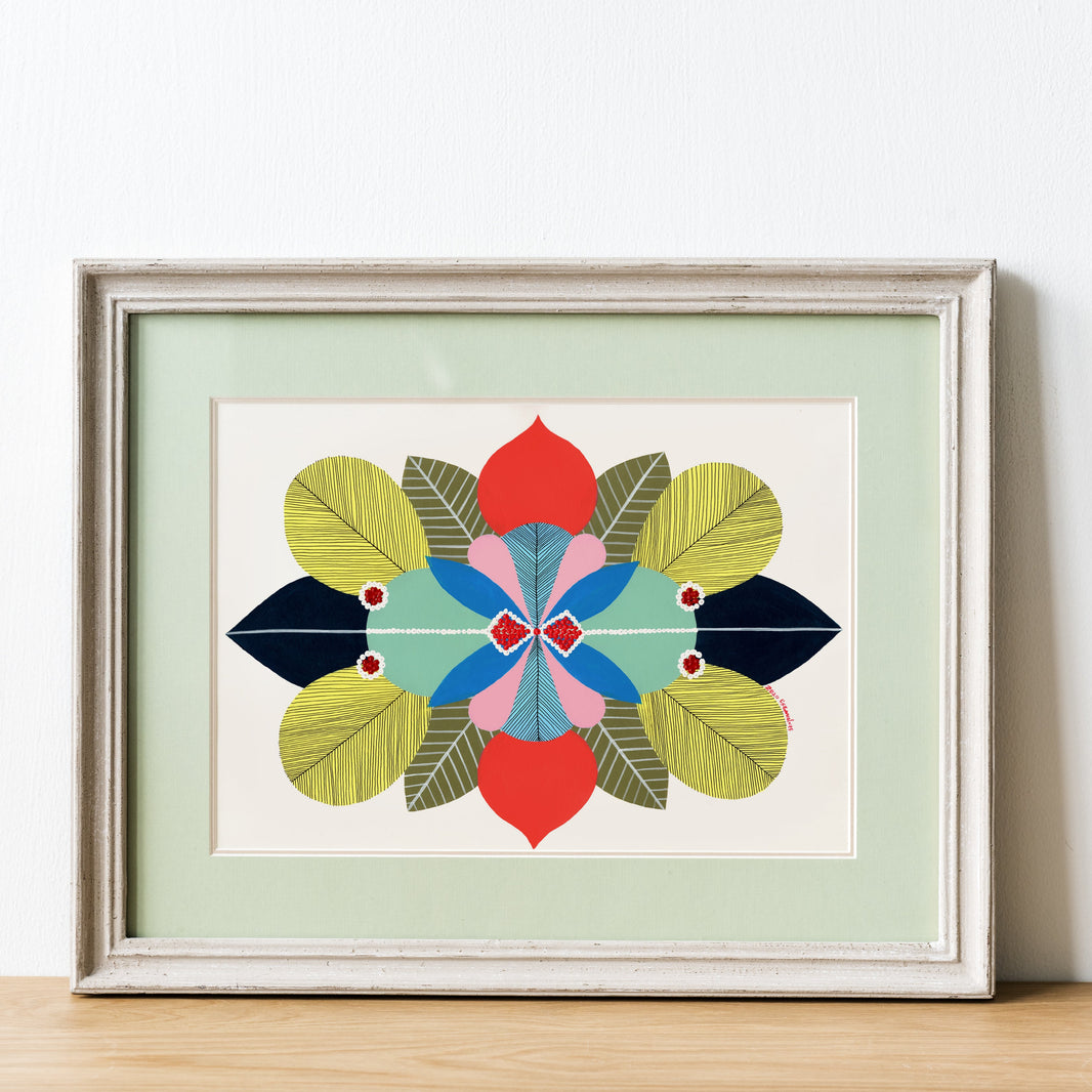 Tranquility #1 - Acrylic and pigment ink on Paper