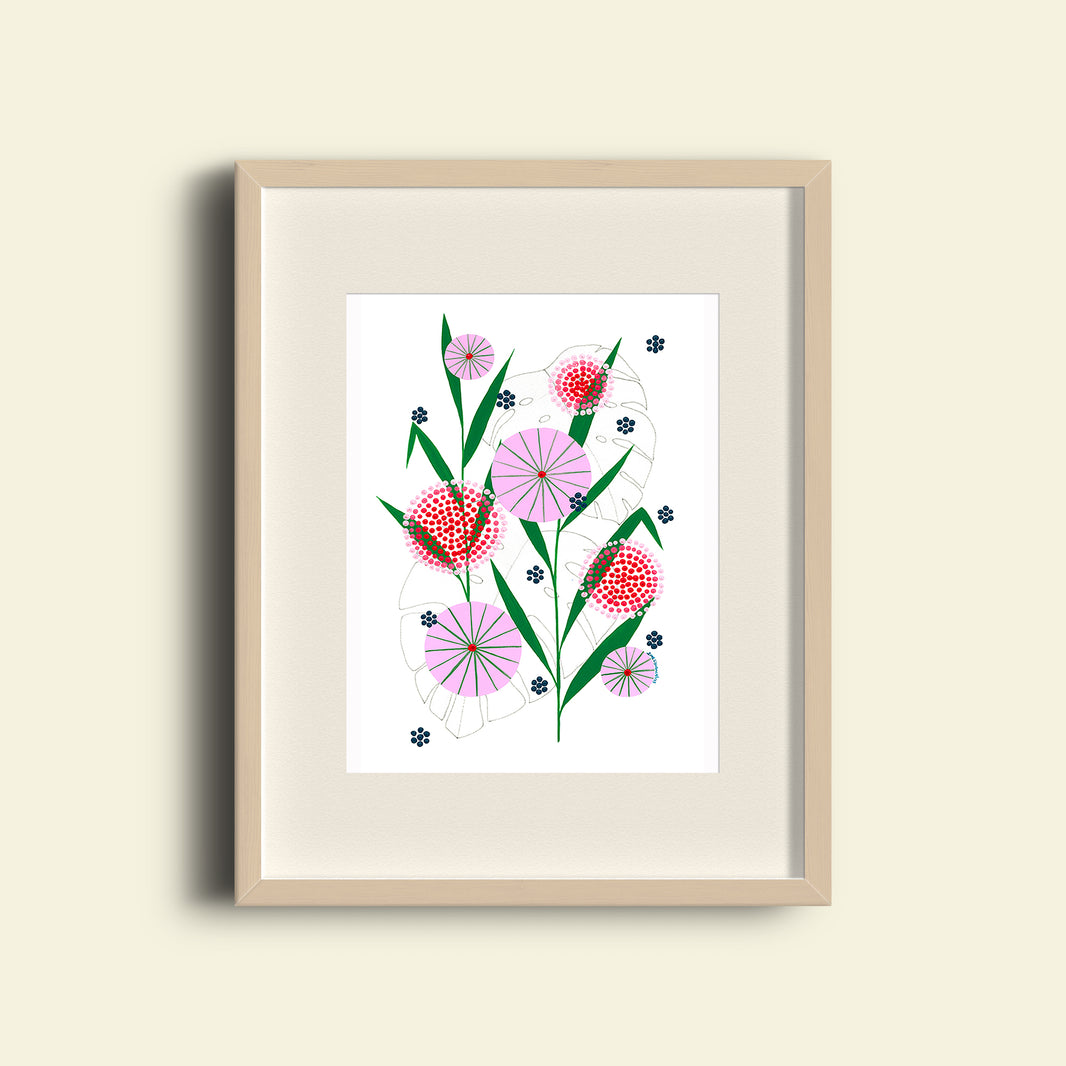 Monstera (Pink)