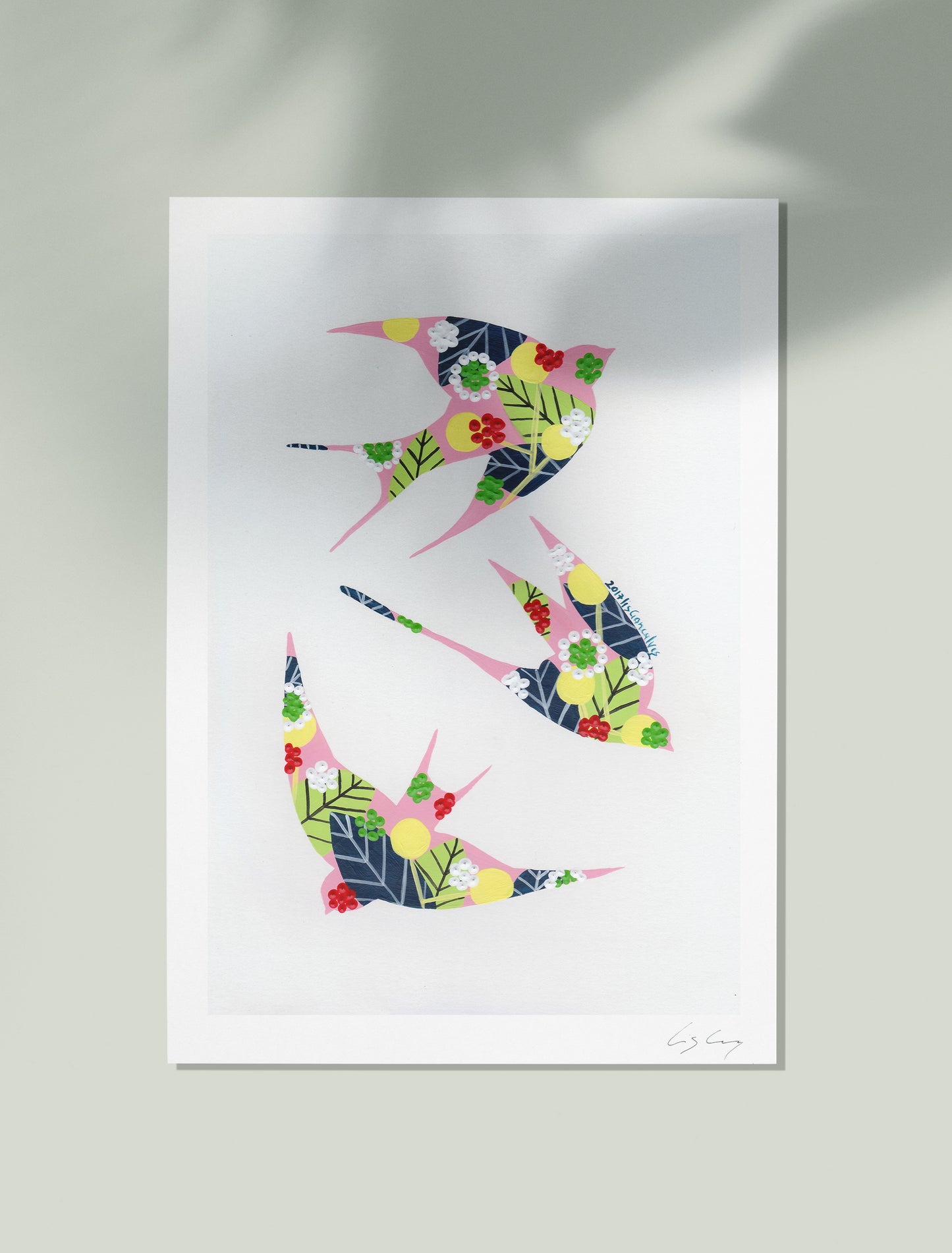 Swallows (Pink #2)