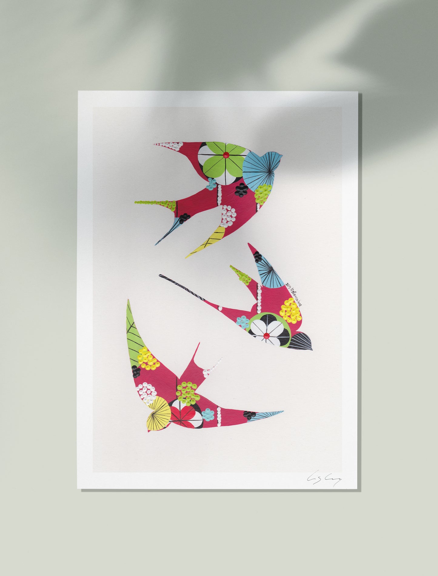 Swallows (Crimson)
