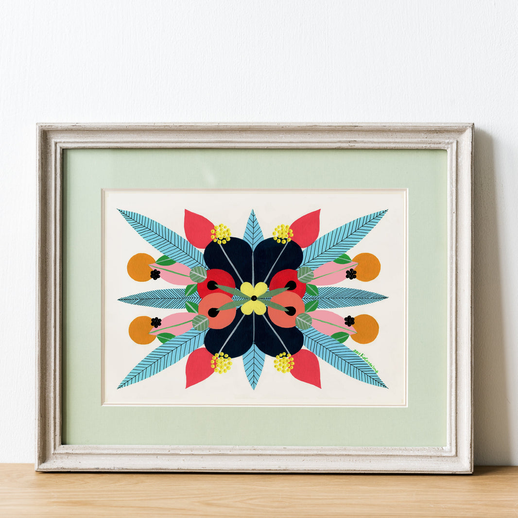 Peace #1 - Acrylic and pigment ink on paper