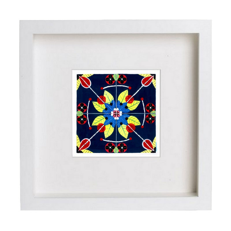 Portuguese Tiles (Navy)