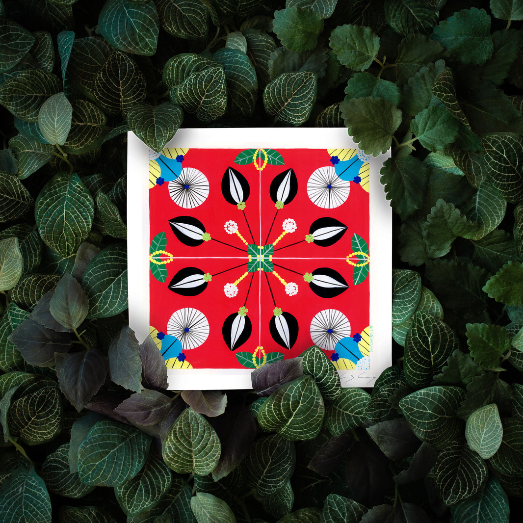Portuguese Tiles (Red)
