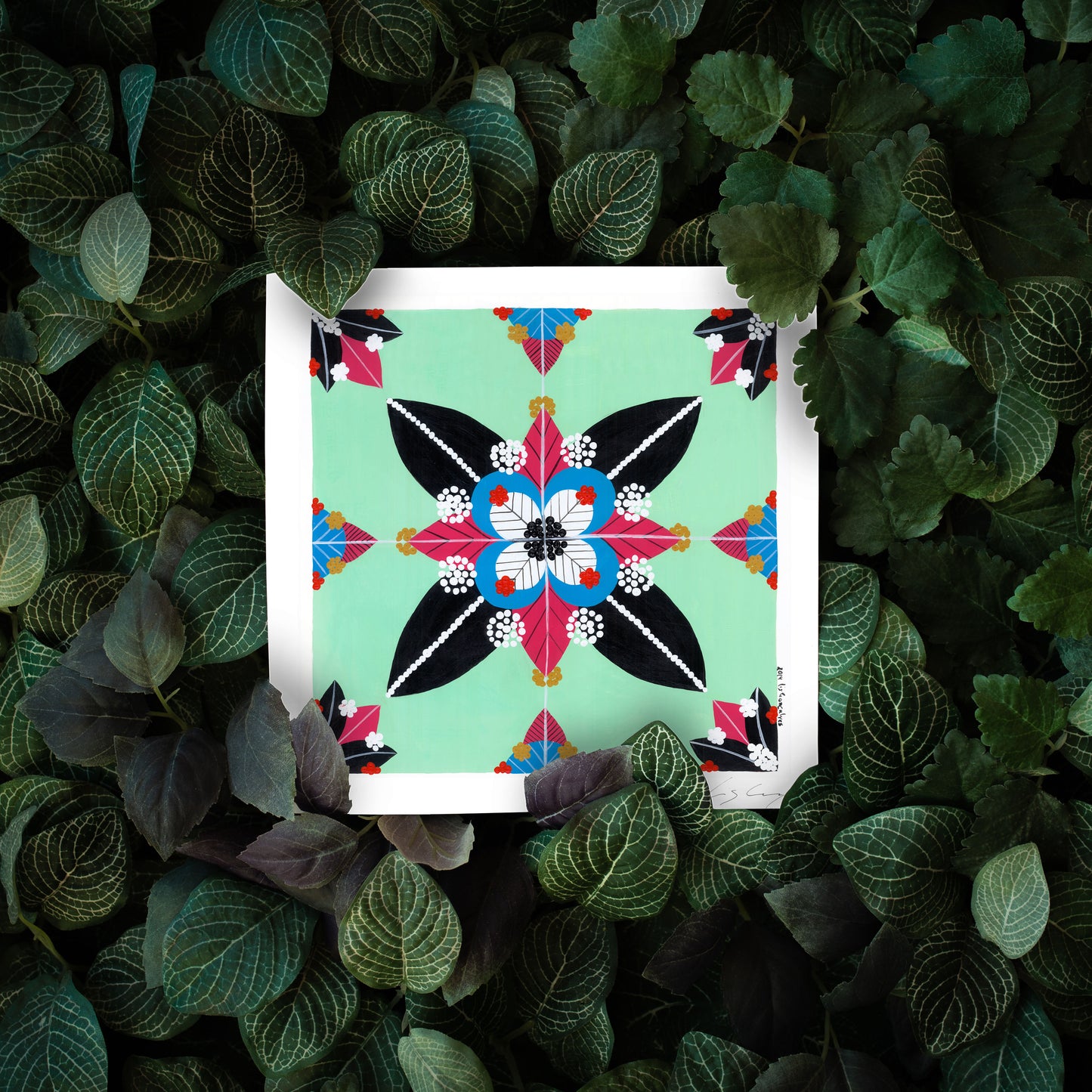 Portuguese Tiles (Aqua green)