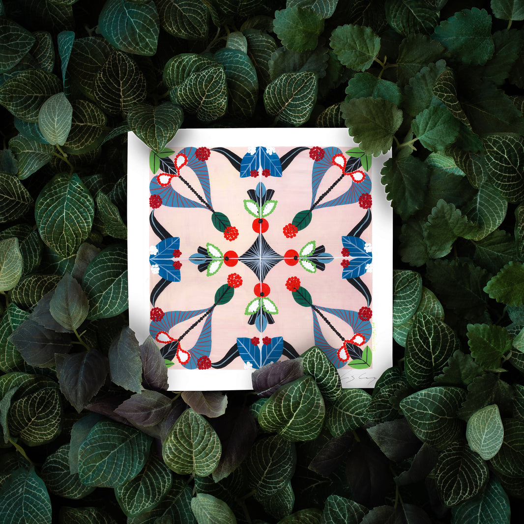 Portuguese Tiles (Pink)