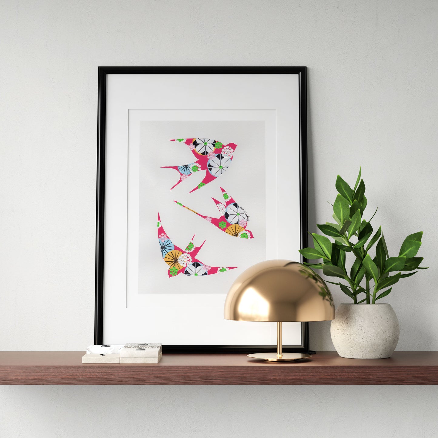 Swallows (Cerise)