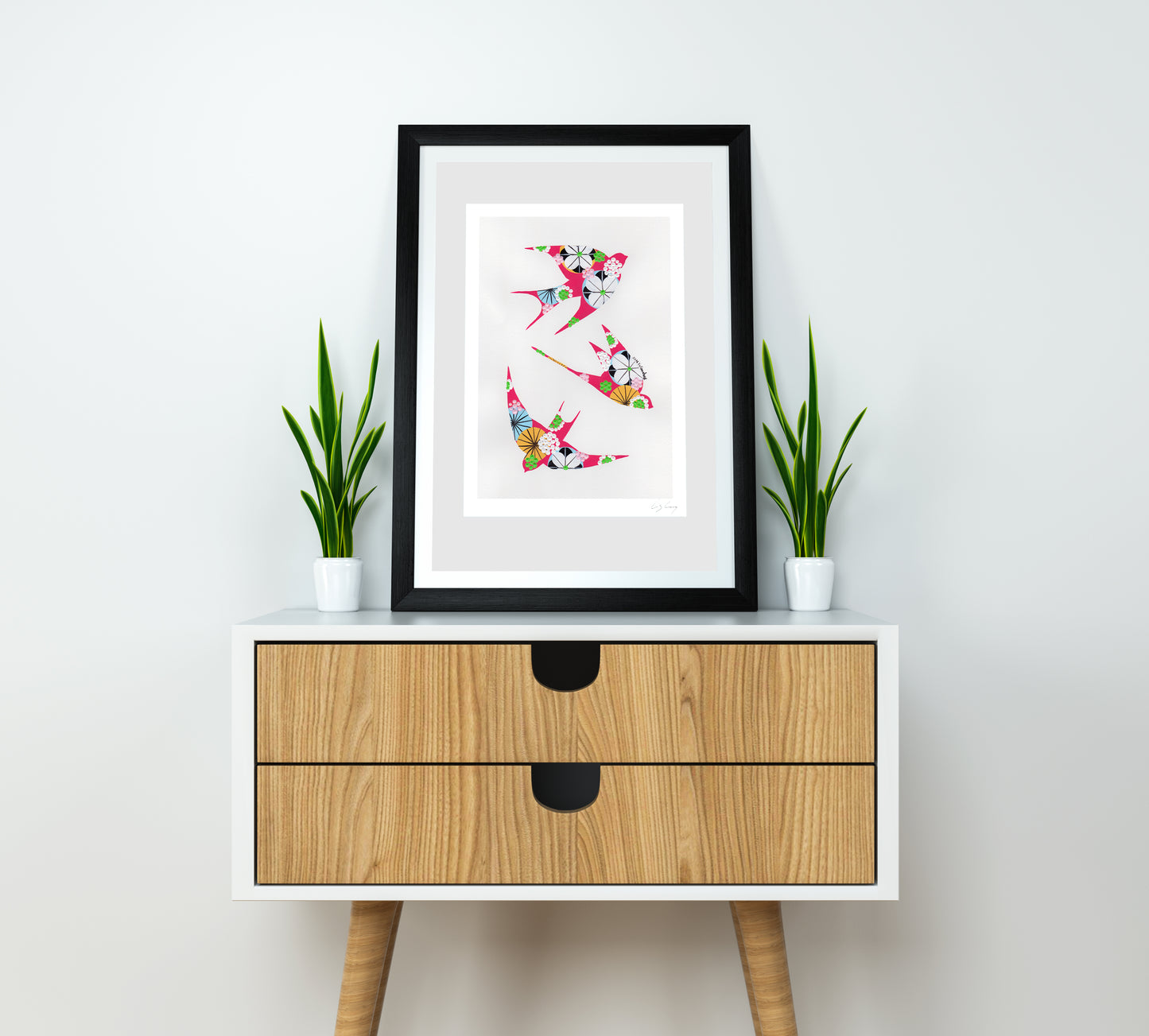 Swallows (Cerise)