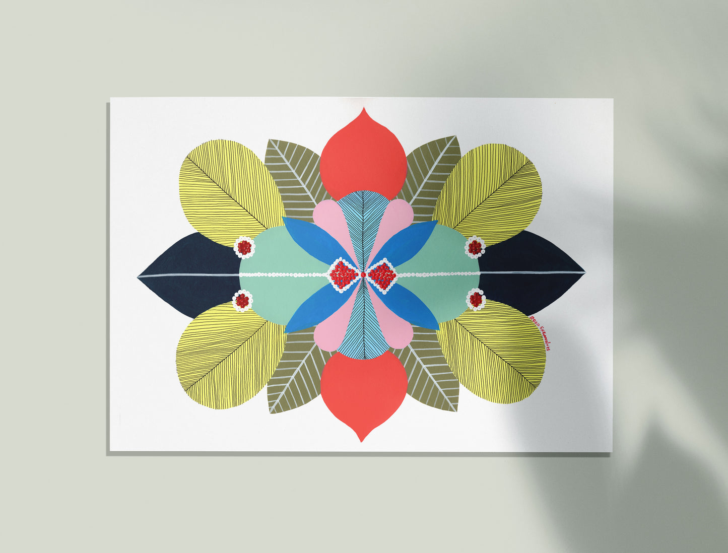 Tranquility #1 - Acrylic and pigment ink on Paper