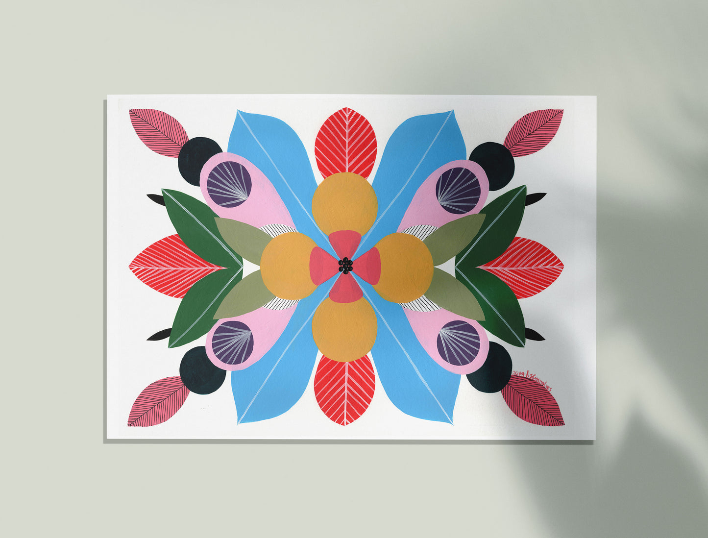 Abundance #1 - Acrylic and pigment ink on Paper