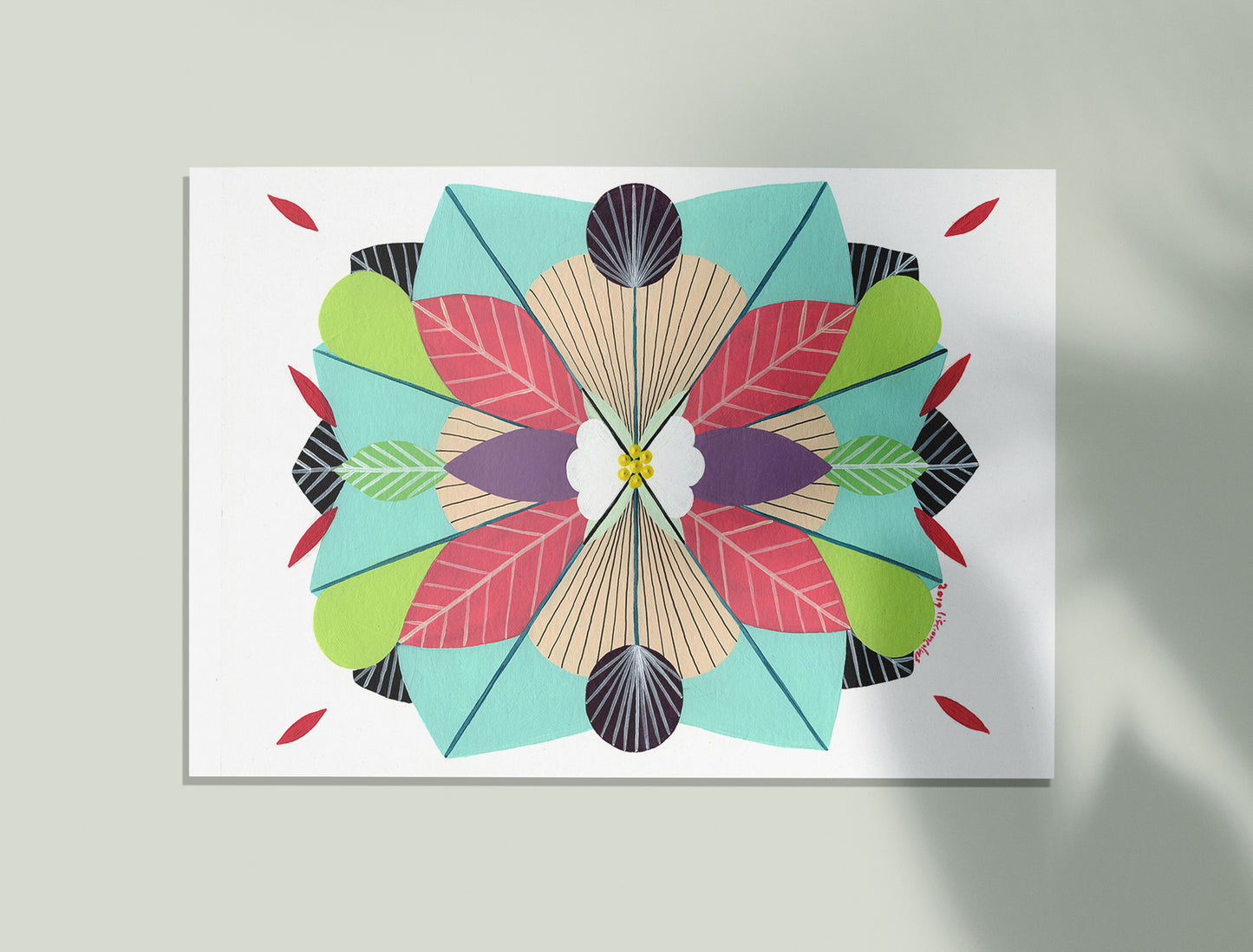Harmony #1 - Acrylic and pigment ink on paper