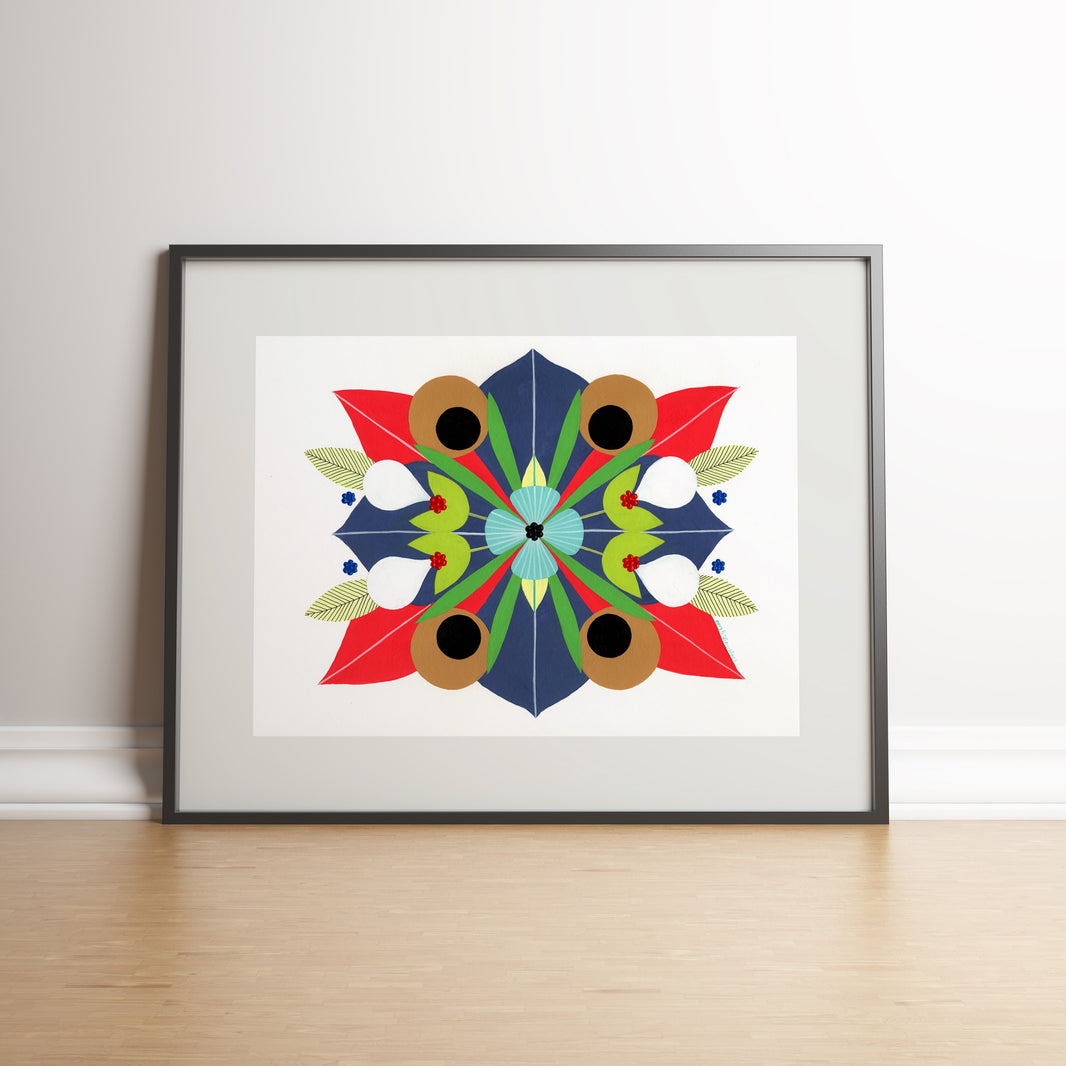 Joy #1 - Acrylic and pigment ink on Paper